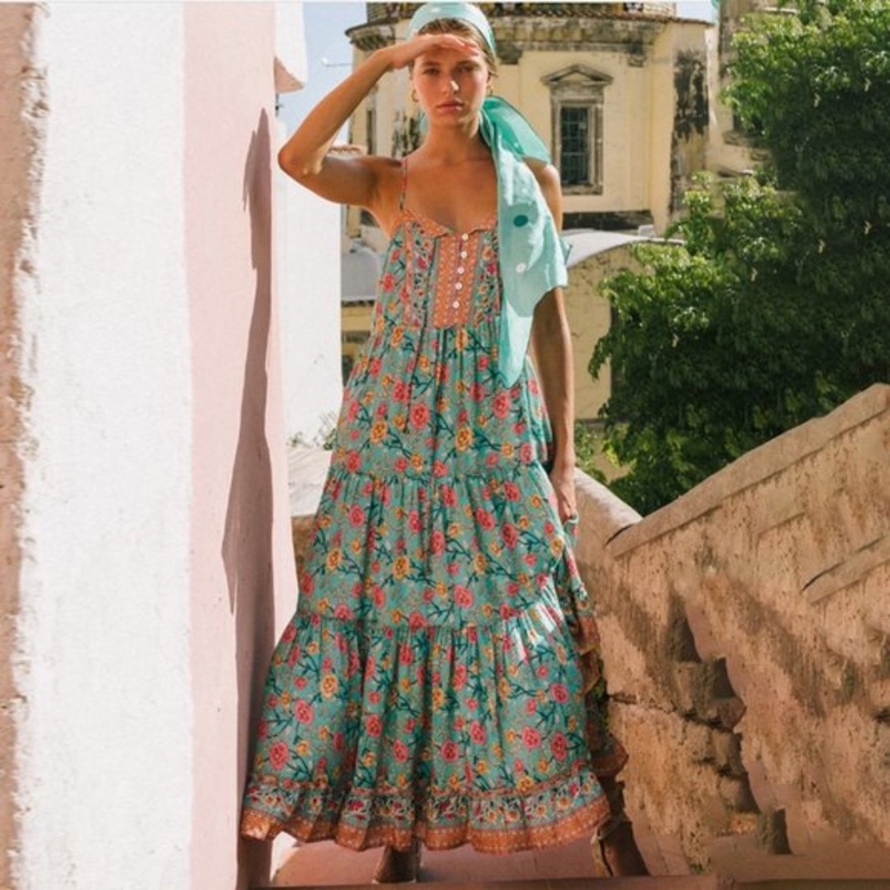 DANNY floral print maxi dress - Picture 3 of 4